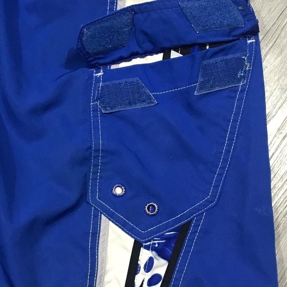 Speedo Royal Blue, Black, White Swim Trunks - Picture 3 of 7